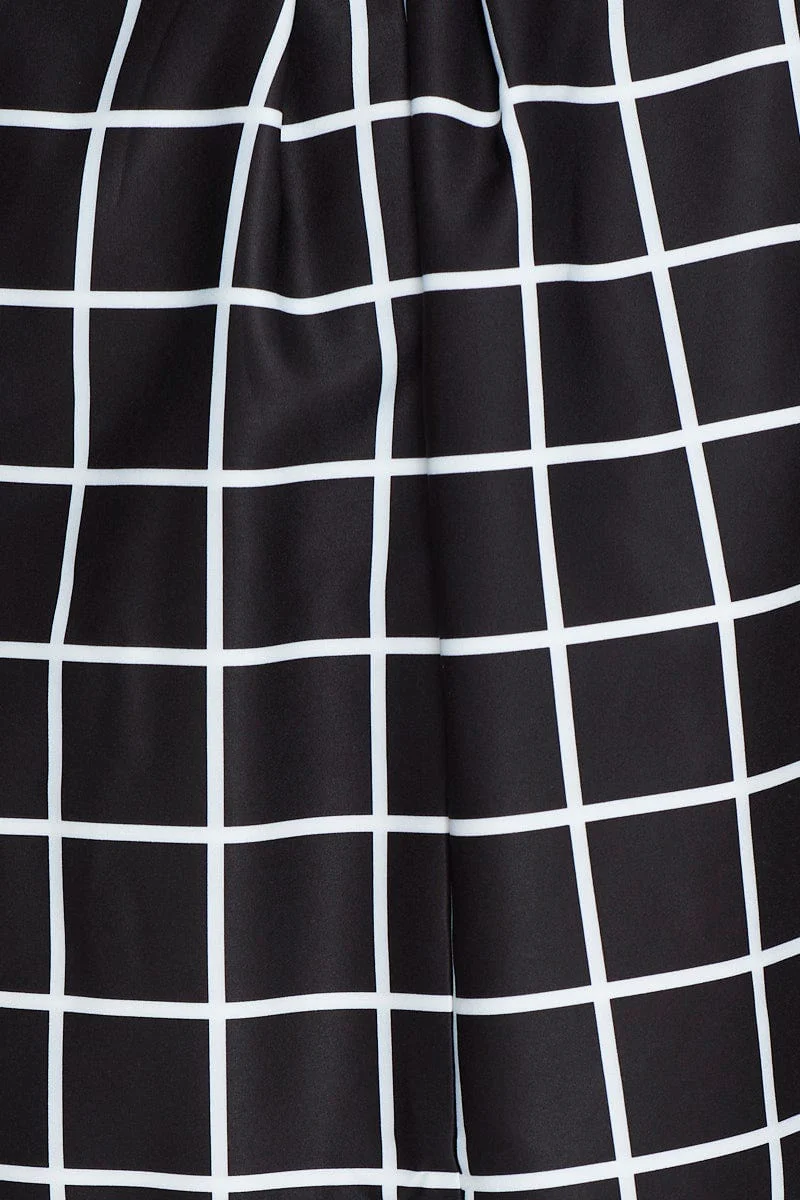 Check Mini Tennis Skirt Pleated - Image 6