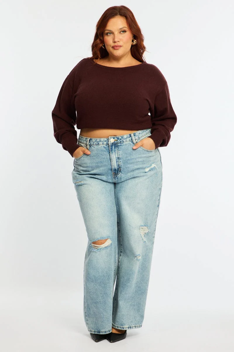 Denim Baggy Jeans Mid Rise - Image 2
