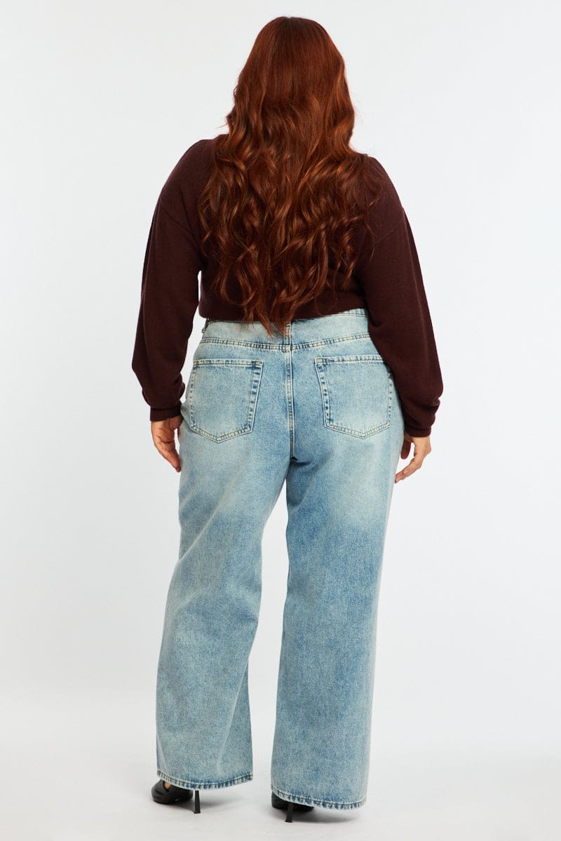 Denim Baggy Jeans Mid Rise - Image 6