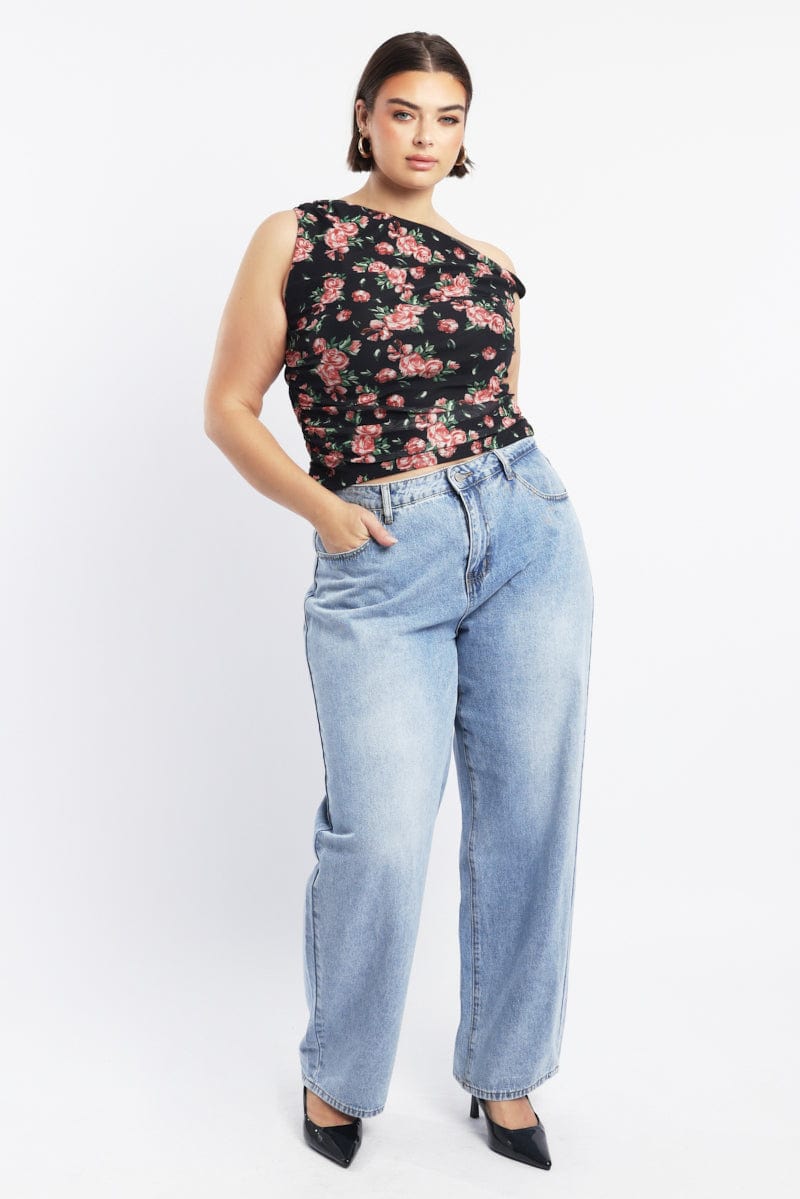 Denim Baggy Jeans Mid Rise - Image 2