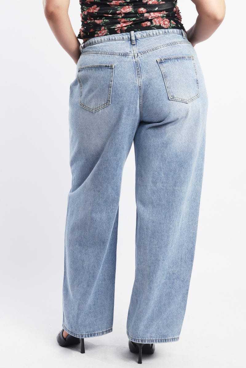 Denim Baggy Jeans Mid Rise - Image 5
