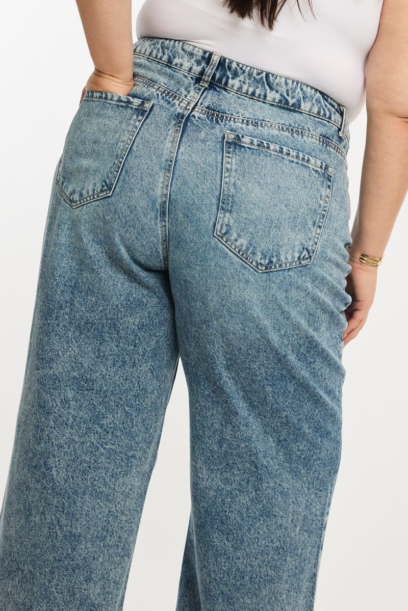 Denim Baggy Jeans Mid Rise - Image 6