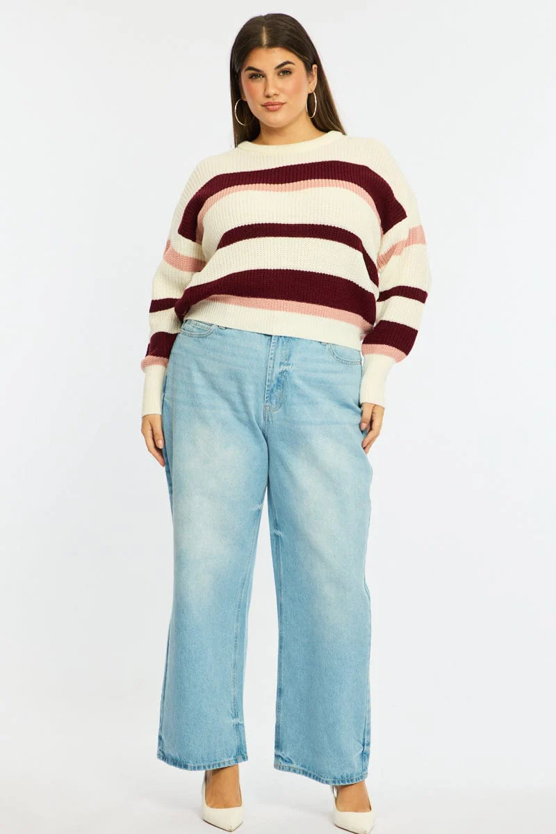 Denim Baggy Jeans Mid Rise