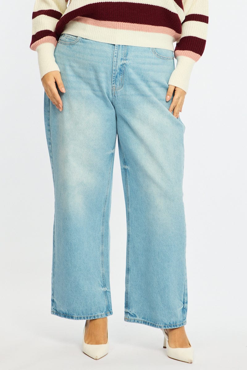 Denim Baggy Jeans Mid Rise - Image 2
