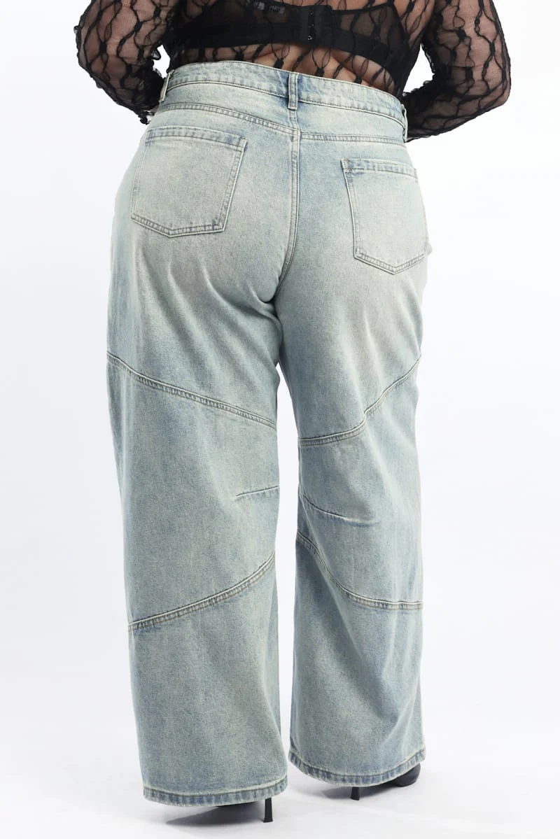 Denim Barrel Jeans Low Rise - Image 5