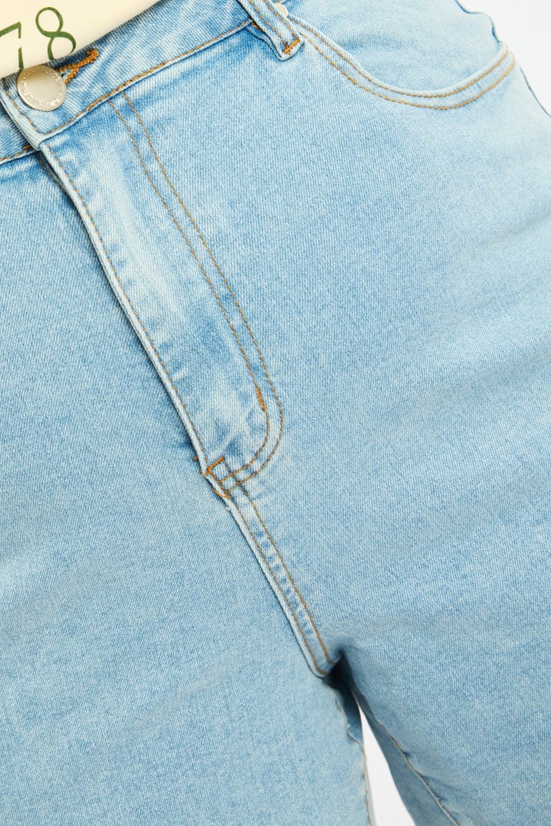 Denim Bermuda Shorts Mid Rise - Image 5