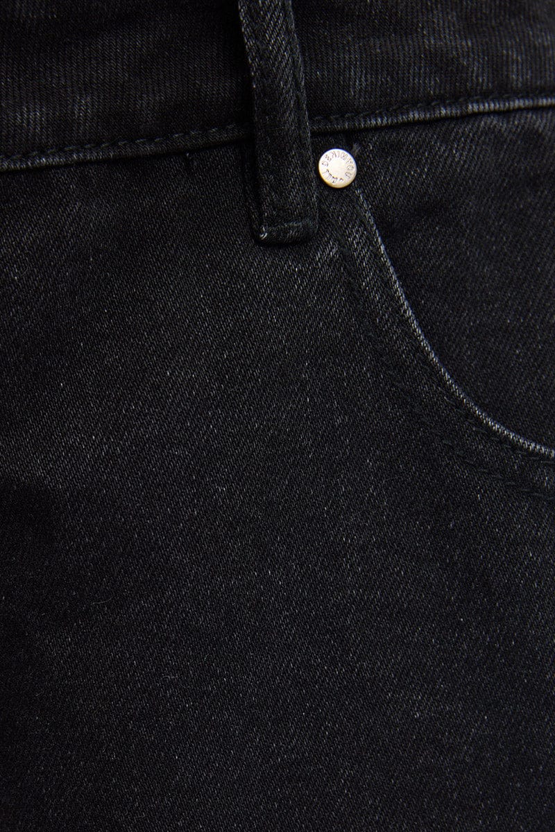 Denim Bermuda Shorts Mid Rise - Image 4