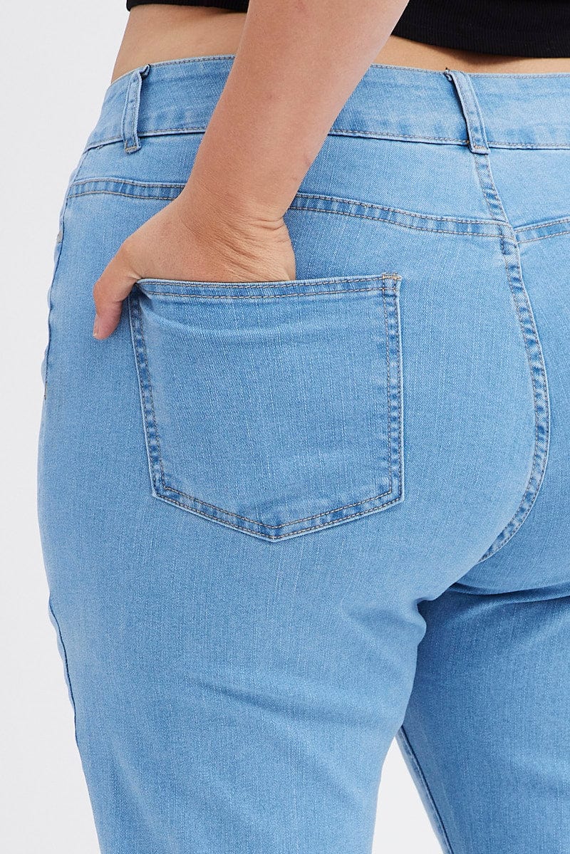 Denim Flare Denim Jeans Mid Rise - Image 6