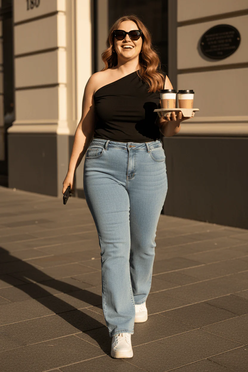 Denim Flare Jeans Mid Rise