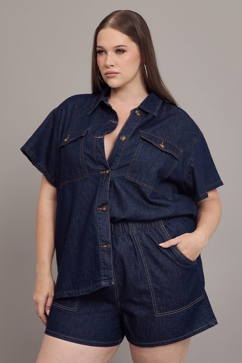 Denim Jacket Short Sleeve