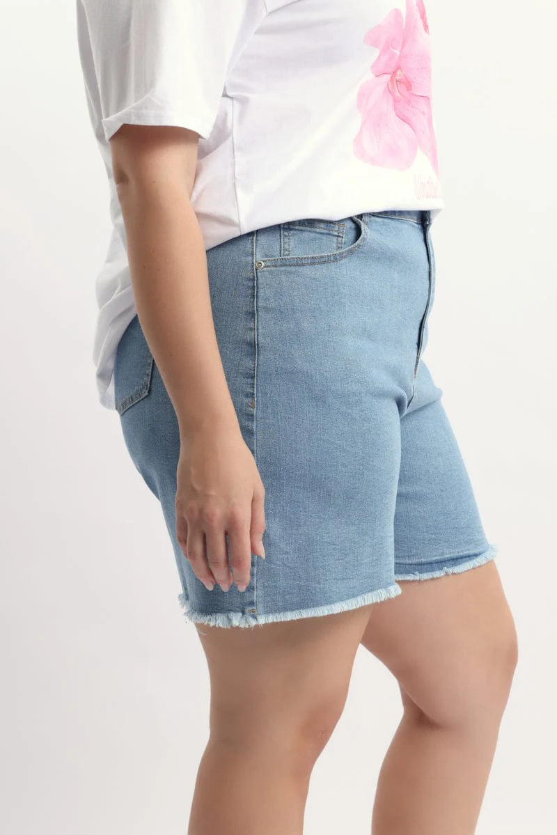 Denim Jorts Mid Rise - Image 3