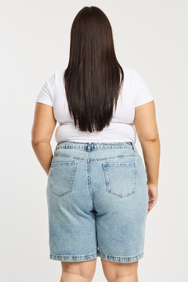 Denim Jorts Mid Rise - Image 5