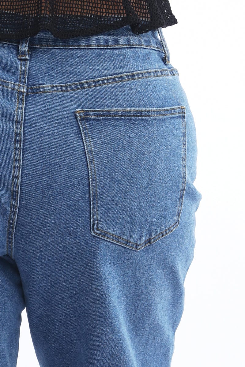 Denim Mom Jeans High Rise - Image 5