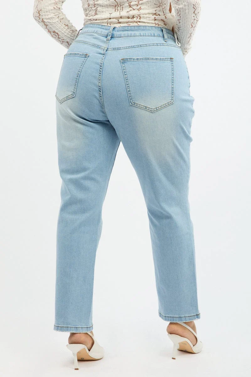 Denim Mom Jeans High Rise - Image 5