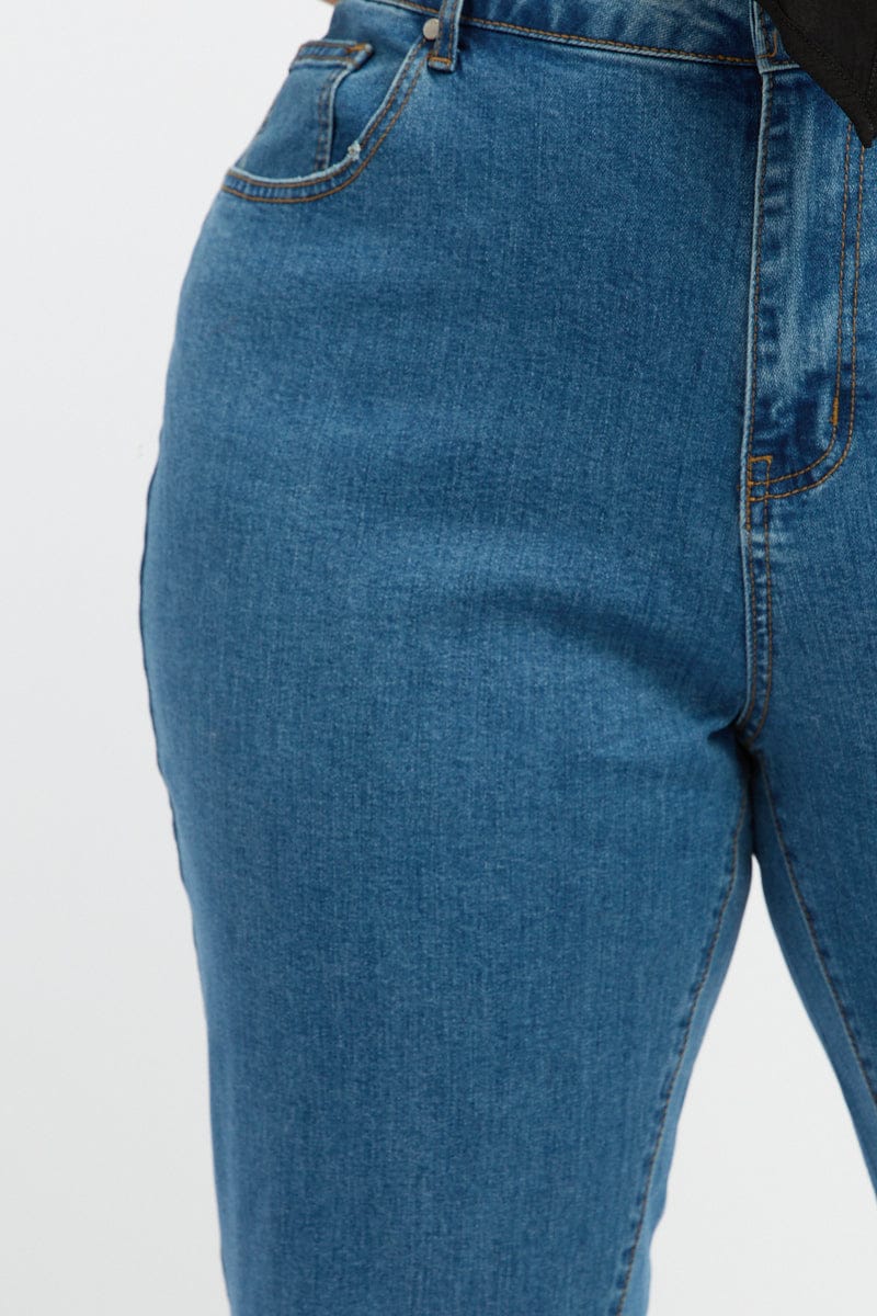 Denim Mom Jeans High Rise - Image 6