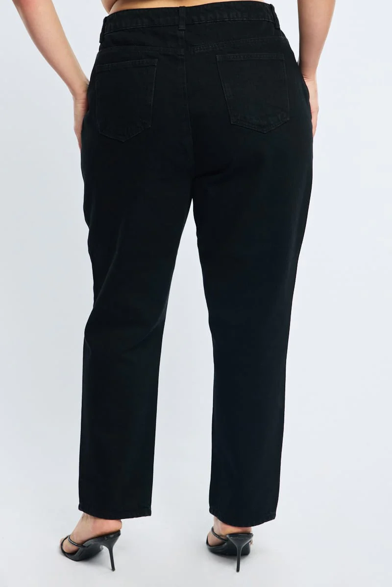 Denim Mom Jeans Mid Rise - Image 5