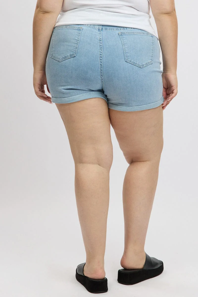 Denim Mom Shorts High Rise - Image 5