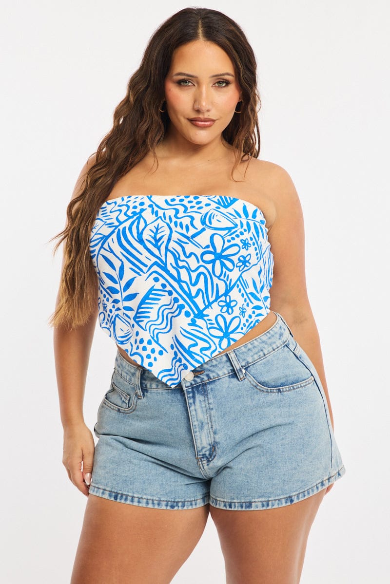 Denim Relaxed Shorts Low Rise