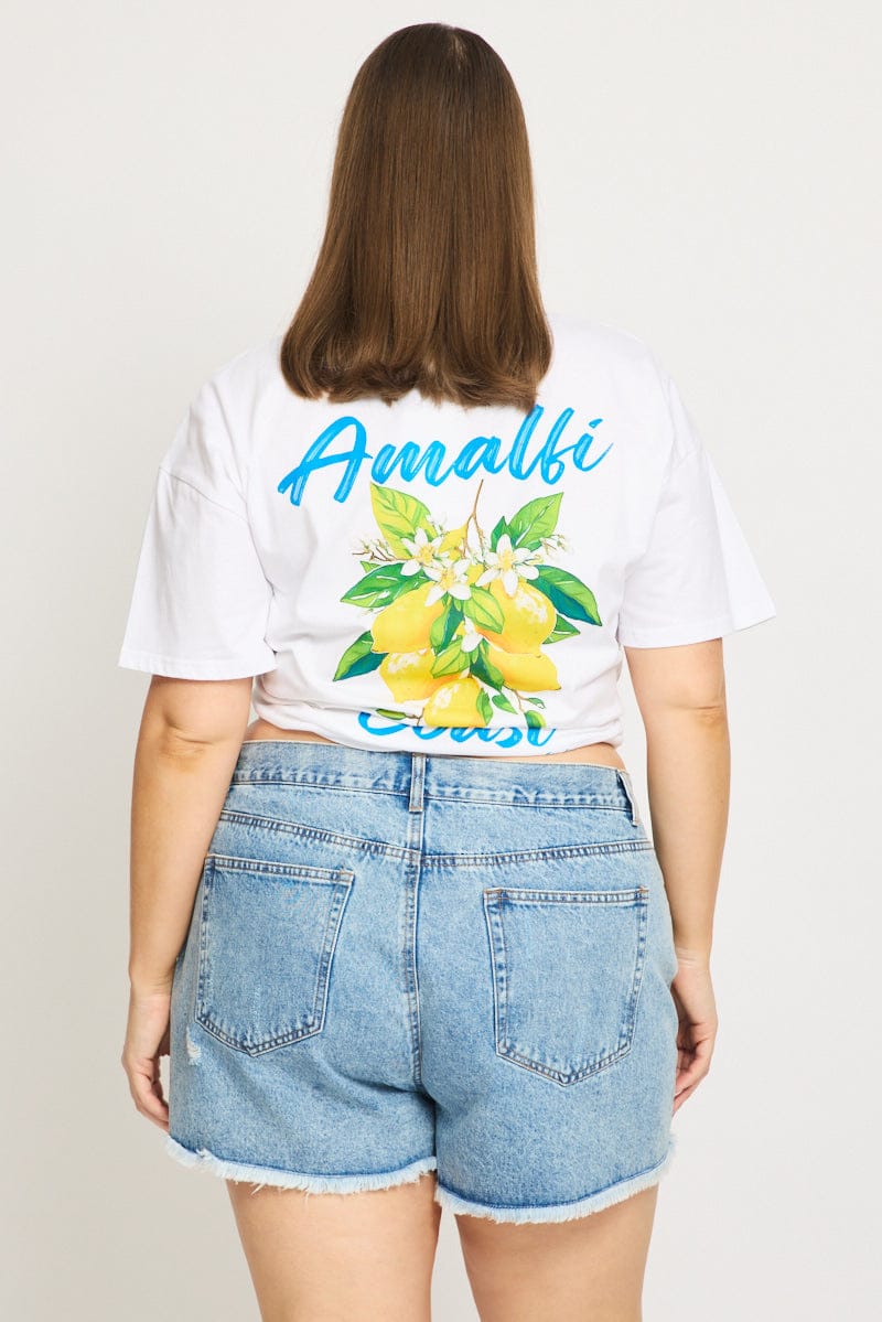 Denim Relaxed Shorts Mid Rise - Image 5