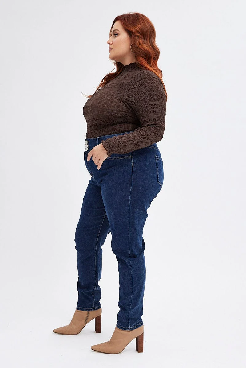 Denim Skinny Denim Jeans High Rise - Image 4