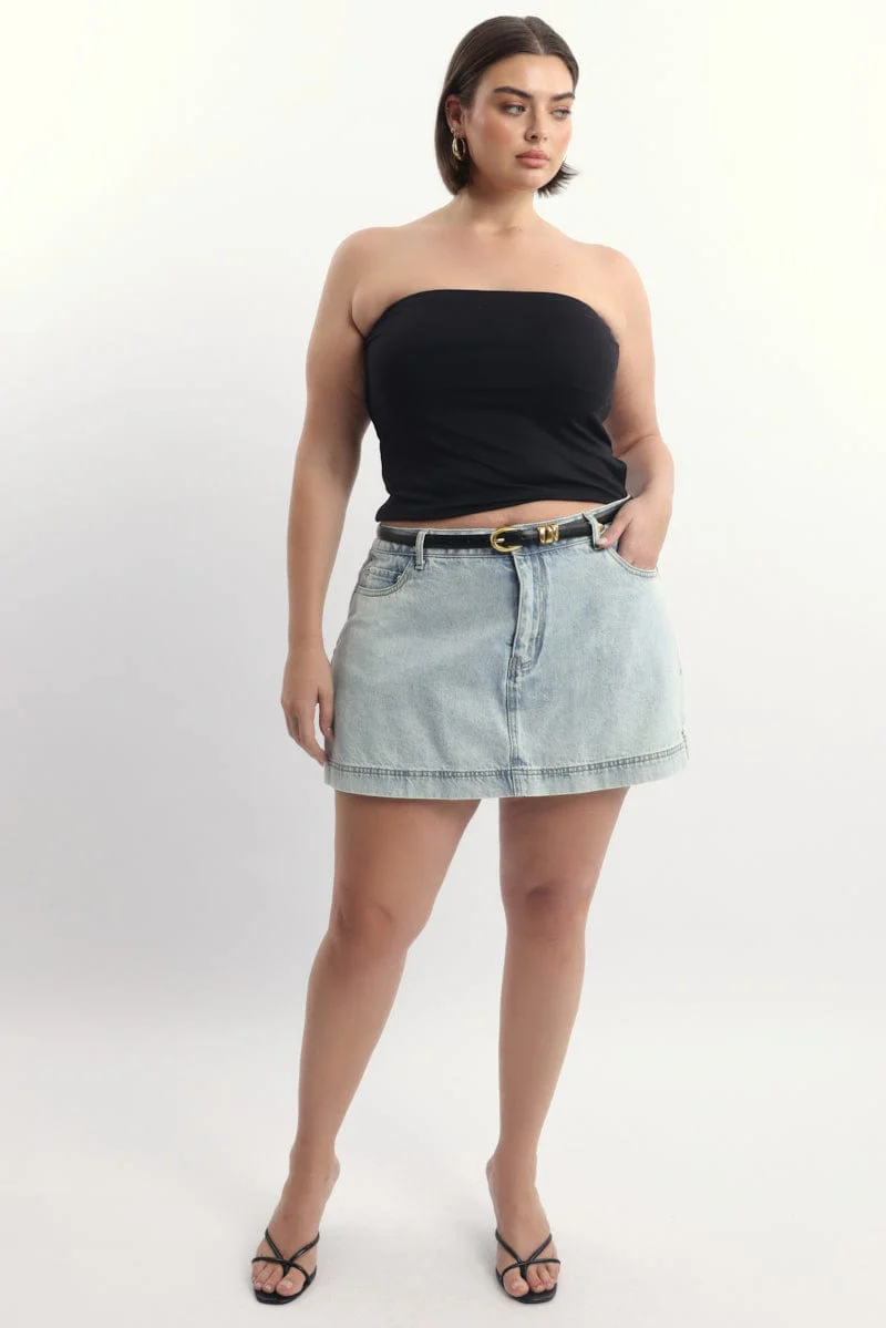 Denim Skort Skirt