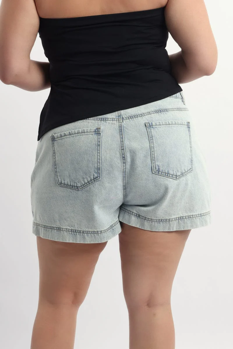Denim Skort Skirt - Image 4