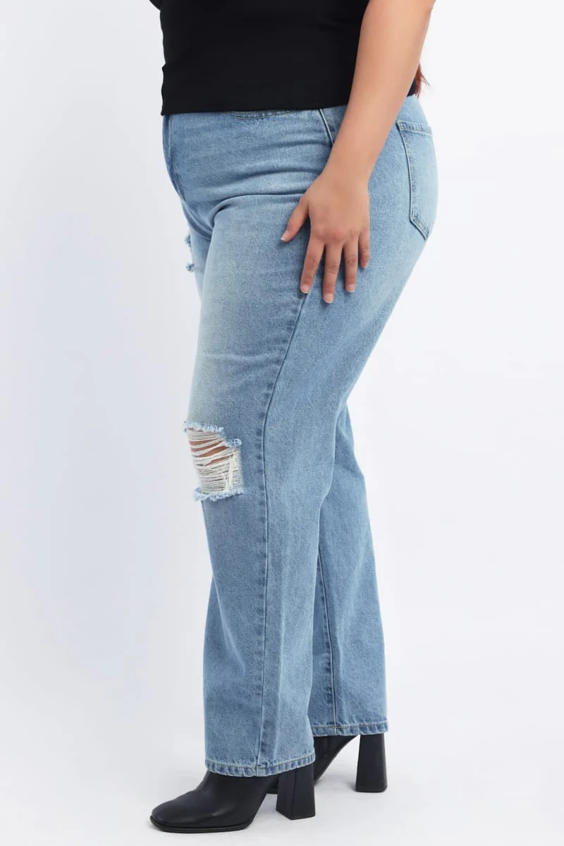 Denim Straight Jeans - Image 4