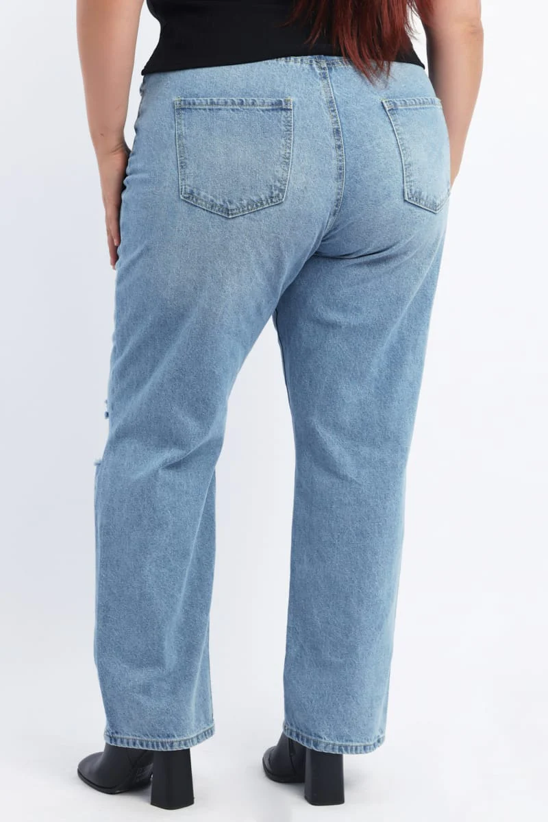 Denim Straight Jeans - Image 5