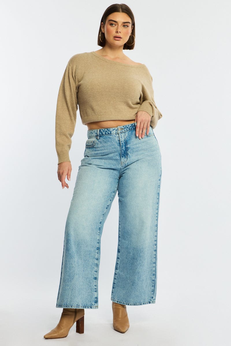 Denim Wide Leg Denim High Rise