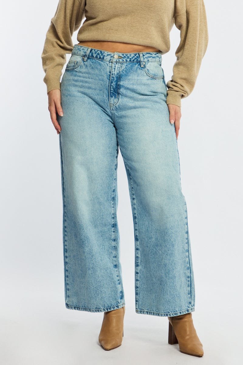 Denim Wide Leg Denim High Rise - Image 2