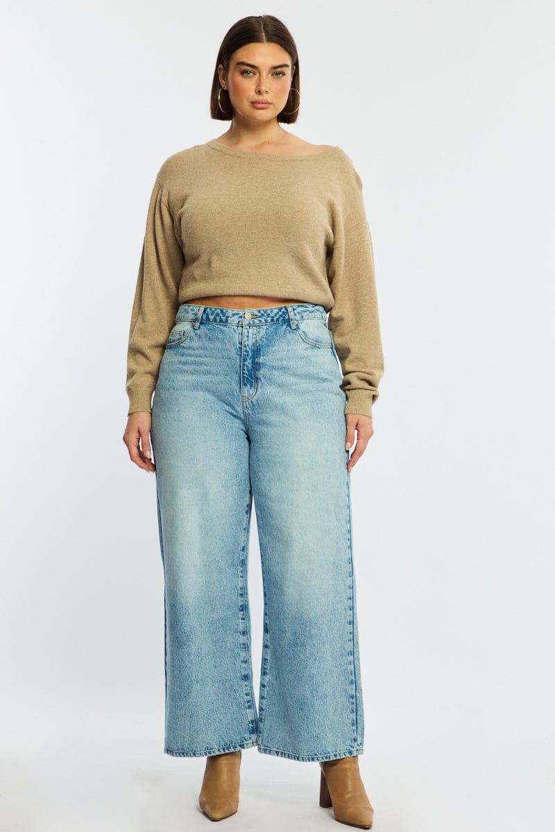 Denim Wide Leg Denim High Rise - Image 3