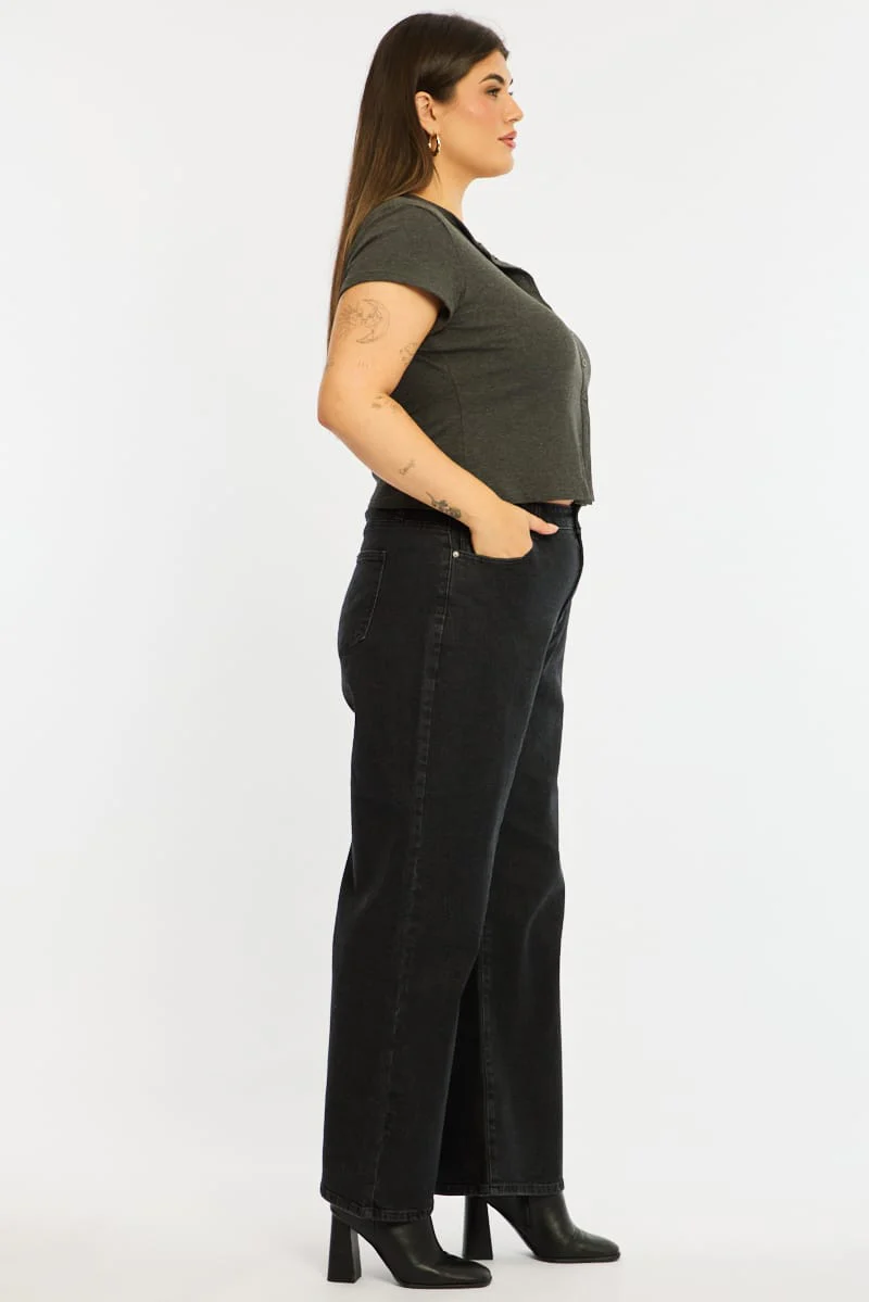 Denim Wide Leg Denim High Rise - Image 5
