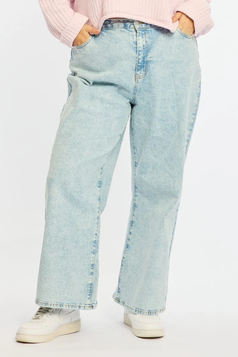 Denim Wide Leg Denim High Rise - Image 3