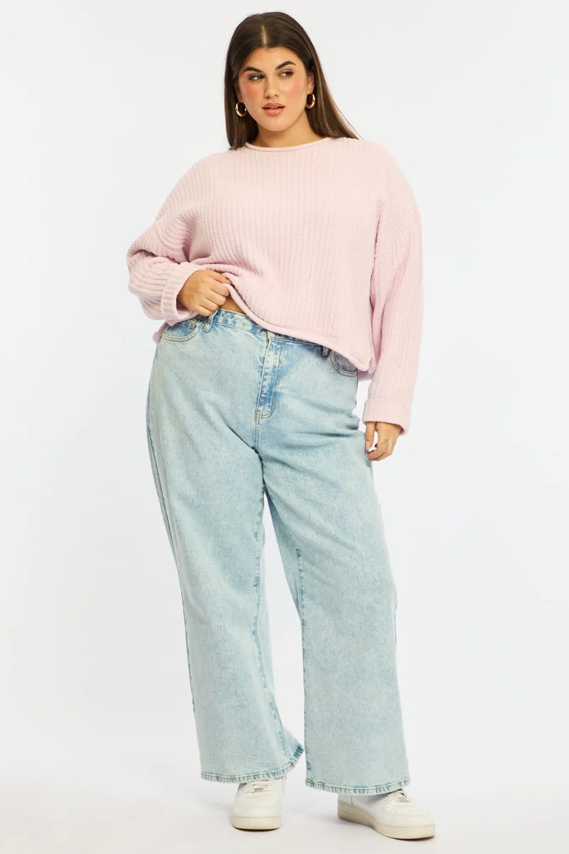 Denim Wide Leg Denim High Rise - Image 4