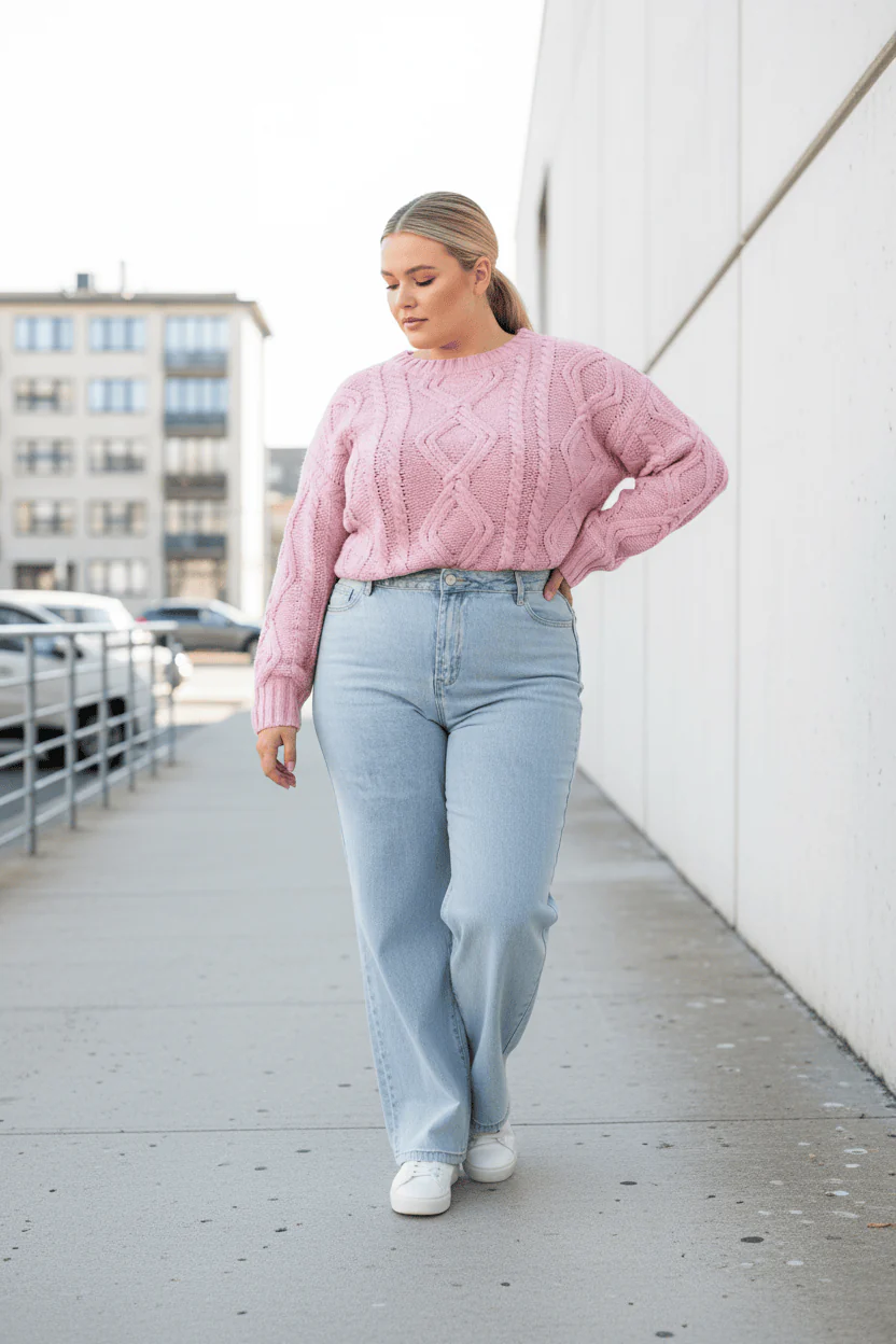 Denim Wide Leg Jeans
