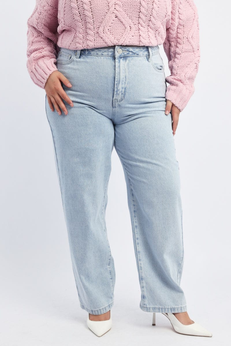 Denim Wide Leg Jeans - Image 2