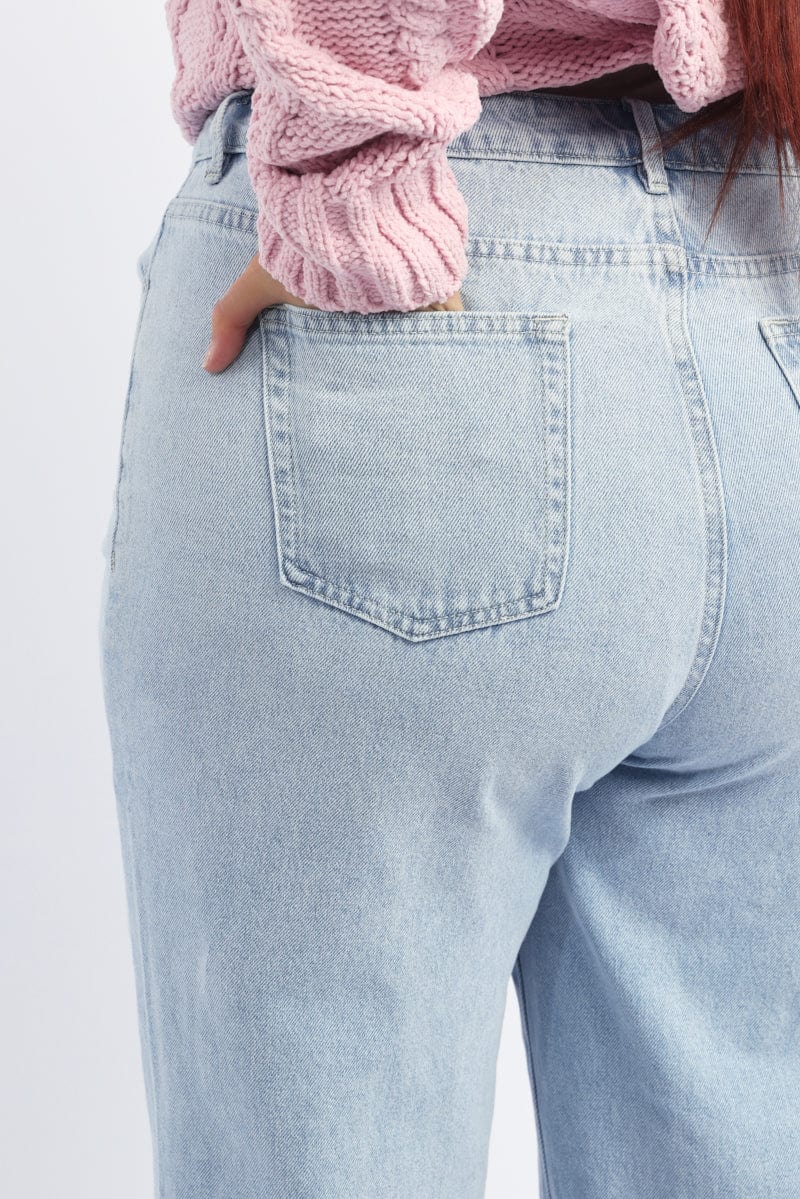 Denim Wide Leg Jeans - Image 6