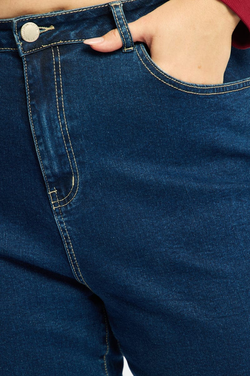 Denim Wide Leg Jeans Stretch - Image 5