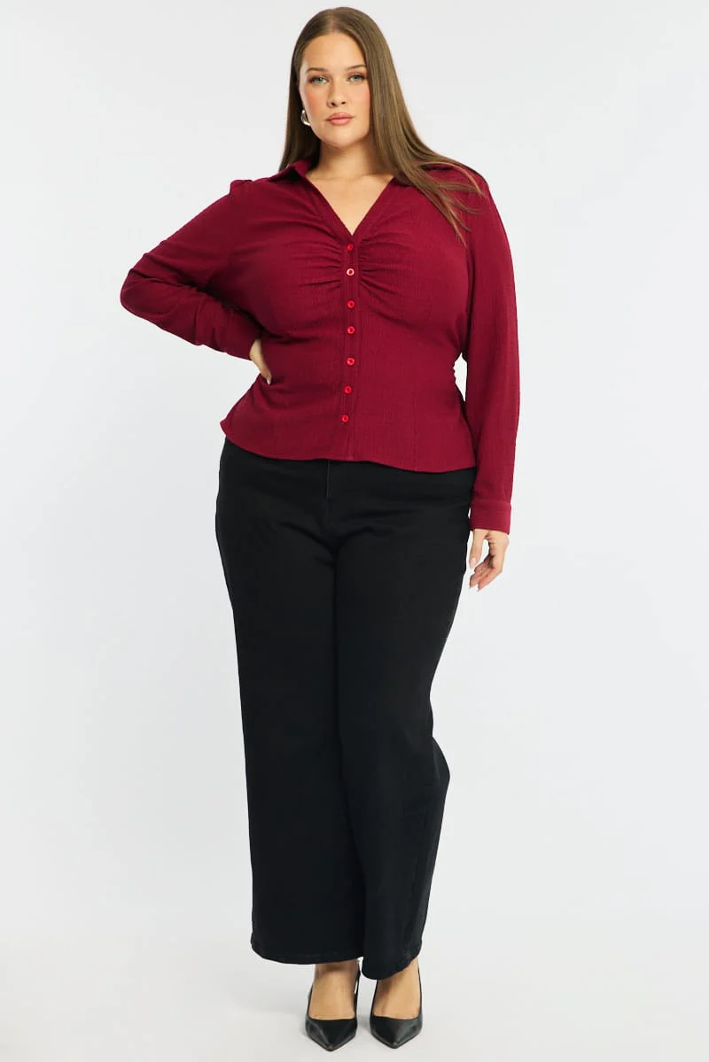Denim Wide Leg Jeans Stretch - Image 3