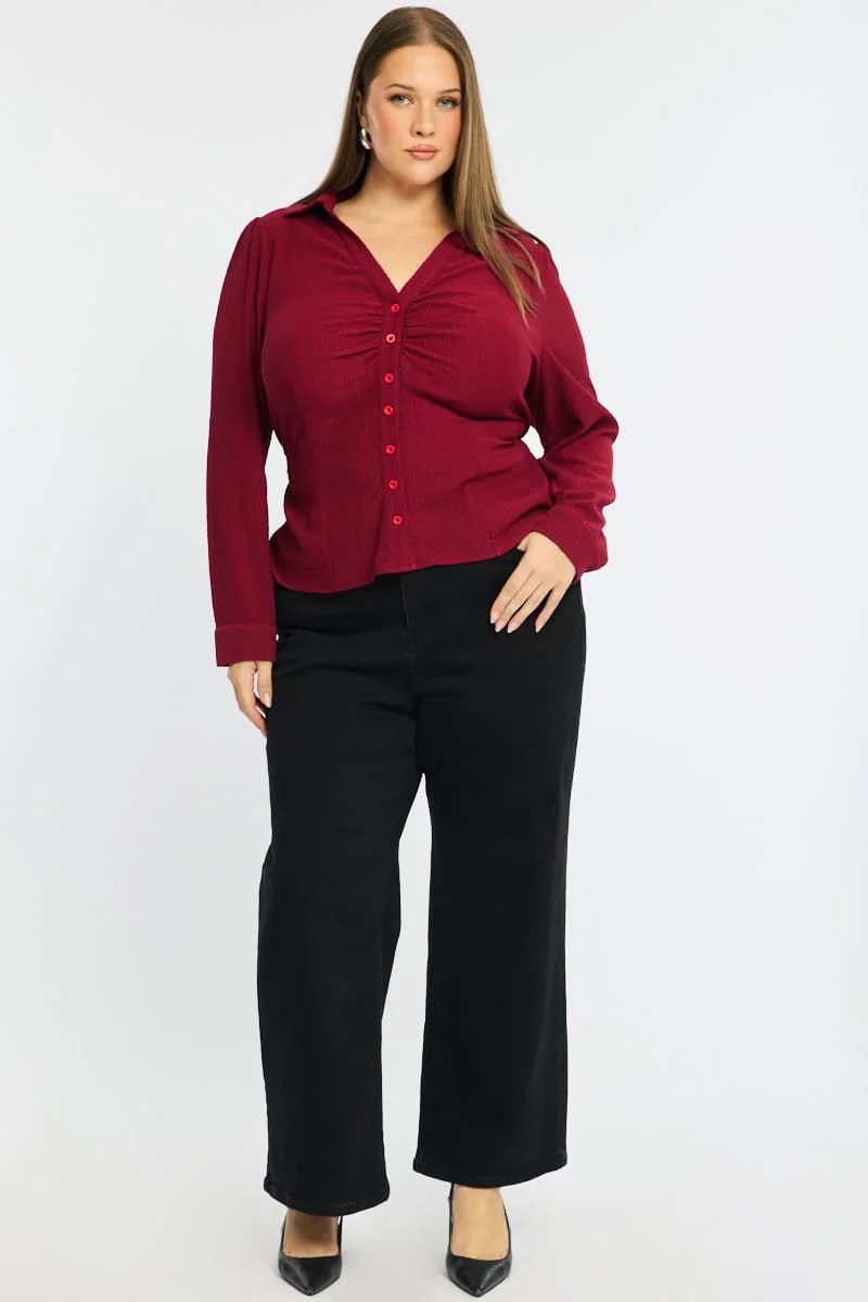 Denim Wide Leg Jeans Stretch - Image 4