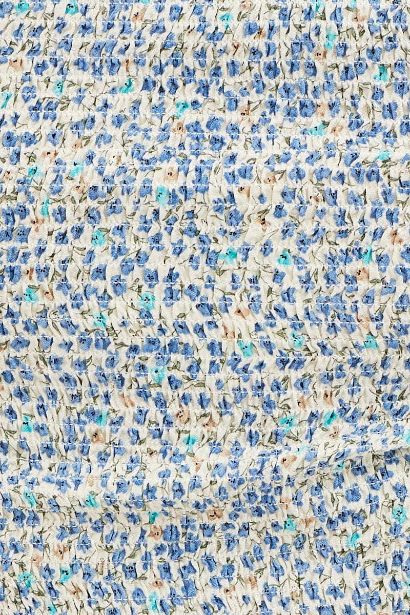 Ditsy Print Crop Top Short Sleeve - Image 6