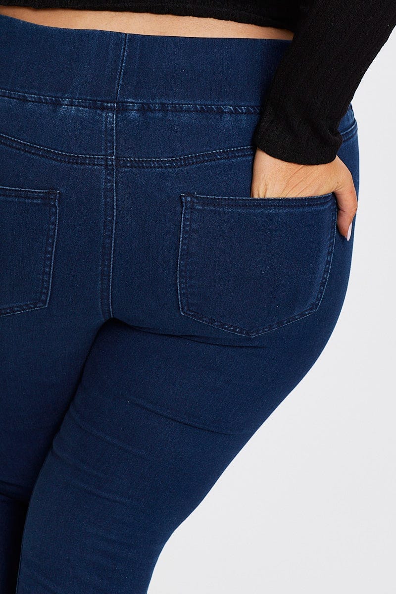 Dk Indigo High Rise Denim Jeggings - Image 6