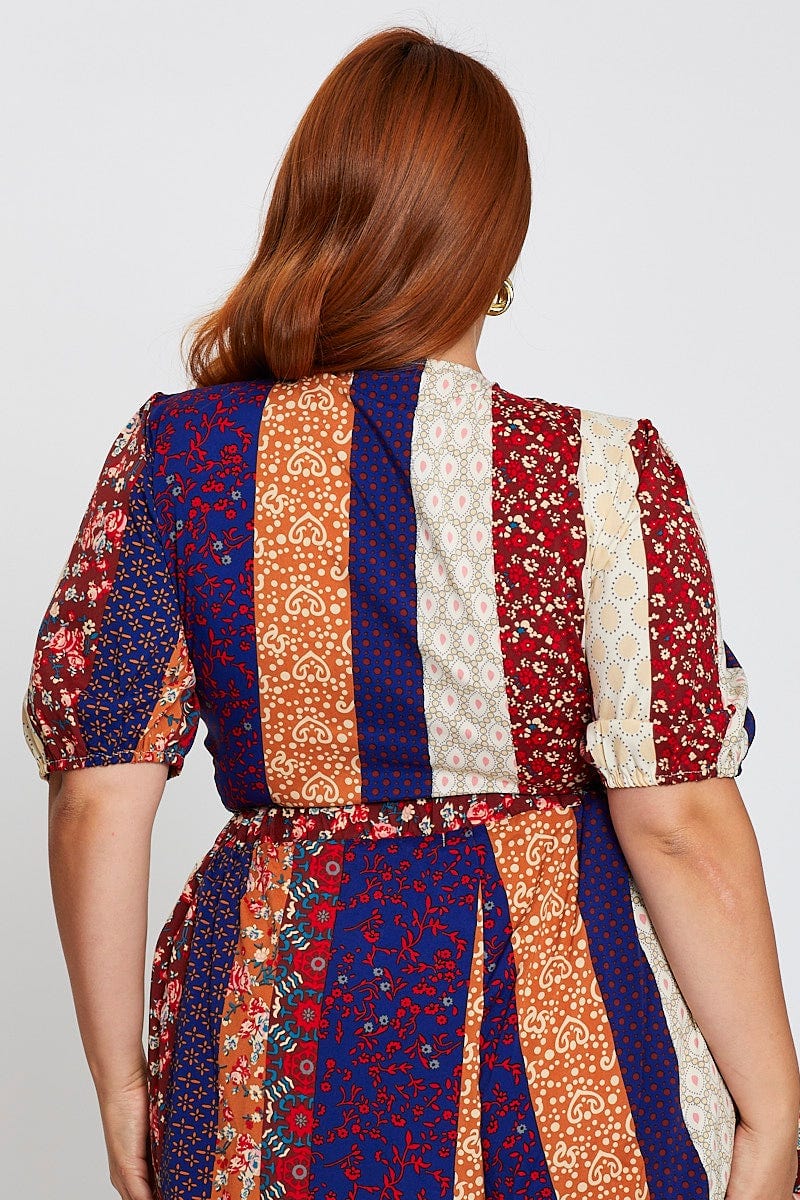 Floral Print Short Sleeve Top - Image 5
