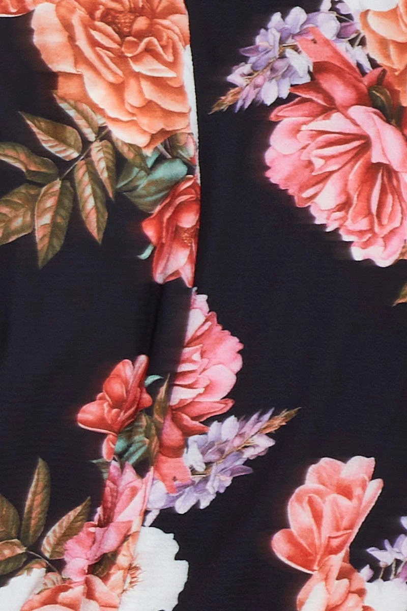 Floral Print Short Sleeveplaysuit - Image 6