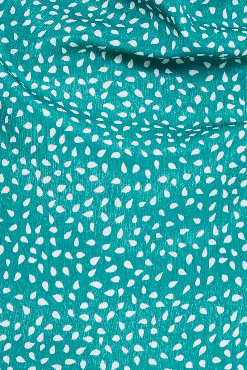 Geo Print Shell Top Short Sleeve - Image 6