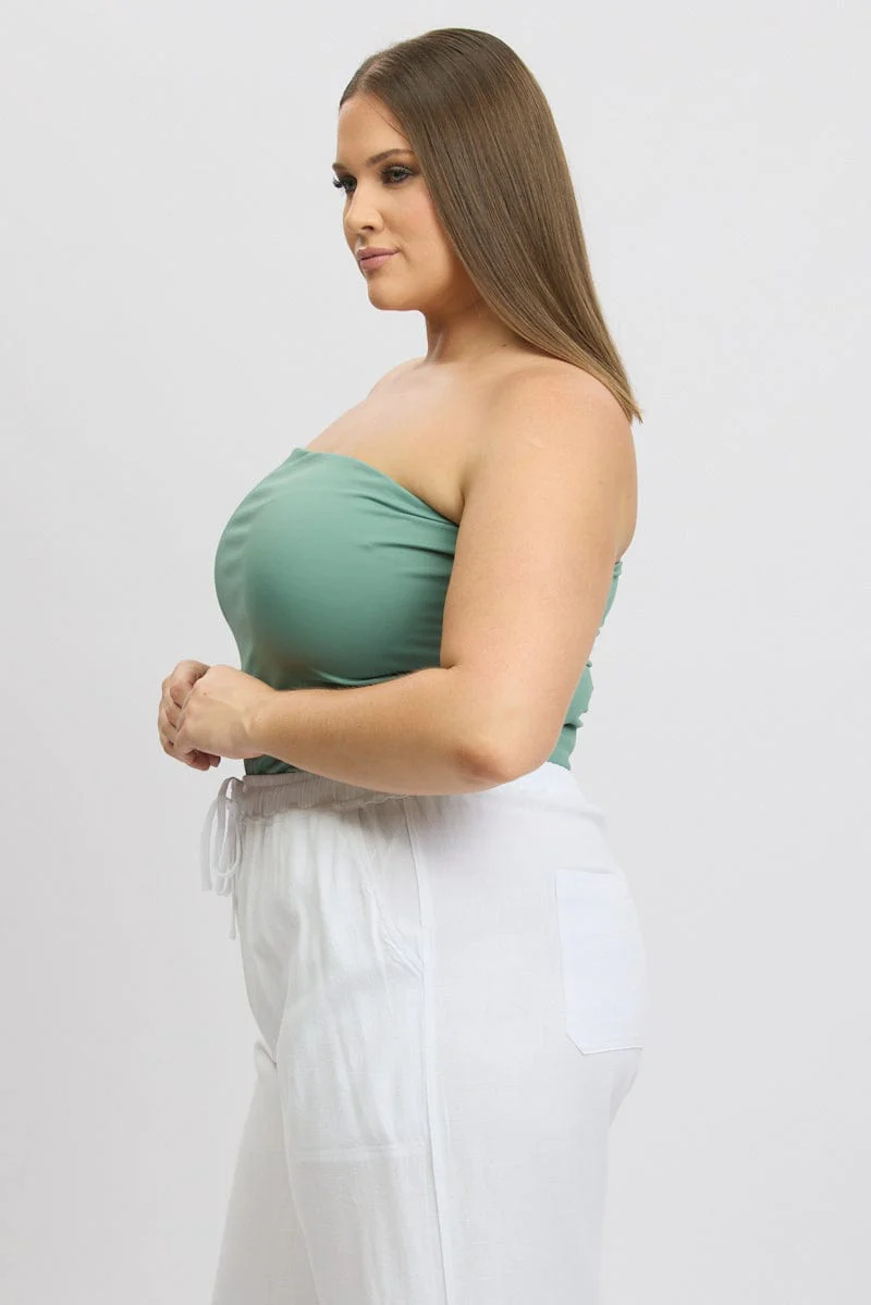Green Bandeau Top - Image 4
