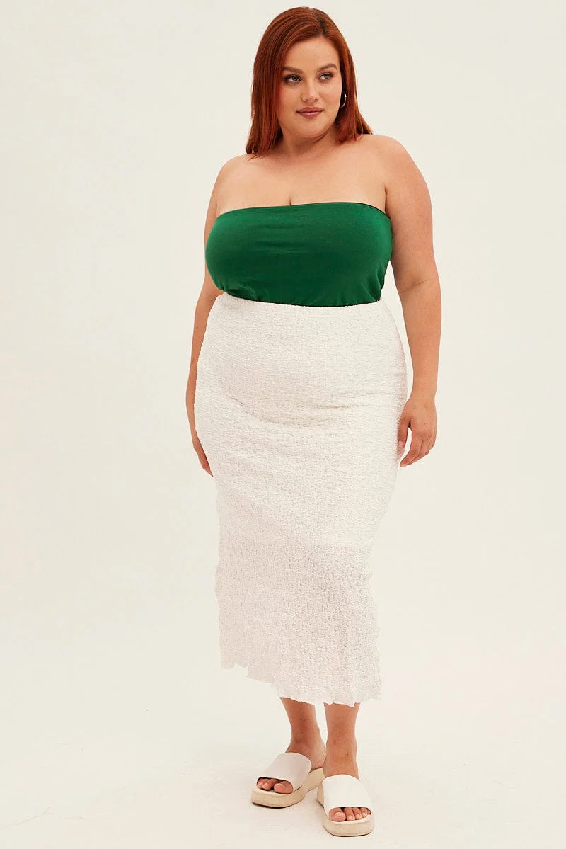 Green Bandeau Top Cotton - Image 2