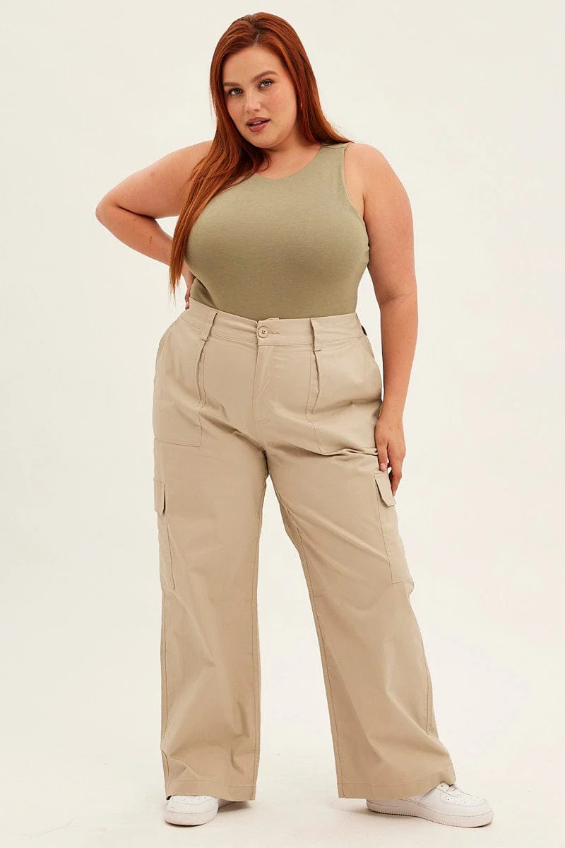 Green Bodysuit Sleeveless Crew Neck - Image 3