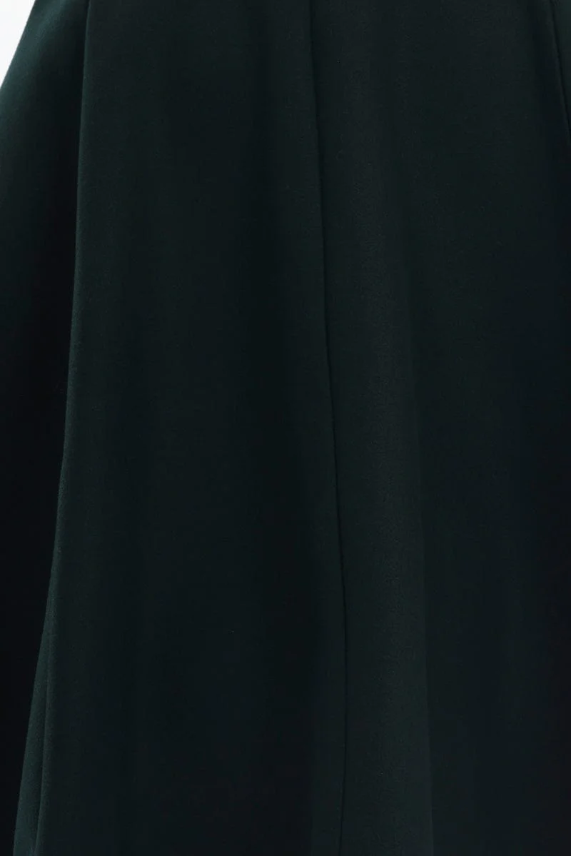 Green Cape Coat Double Breasted - Image 5
