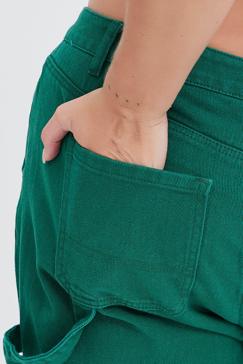 Green Carpenter Denim Jeans High Rise - Image 6